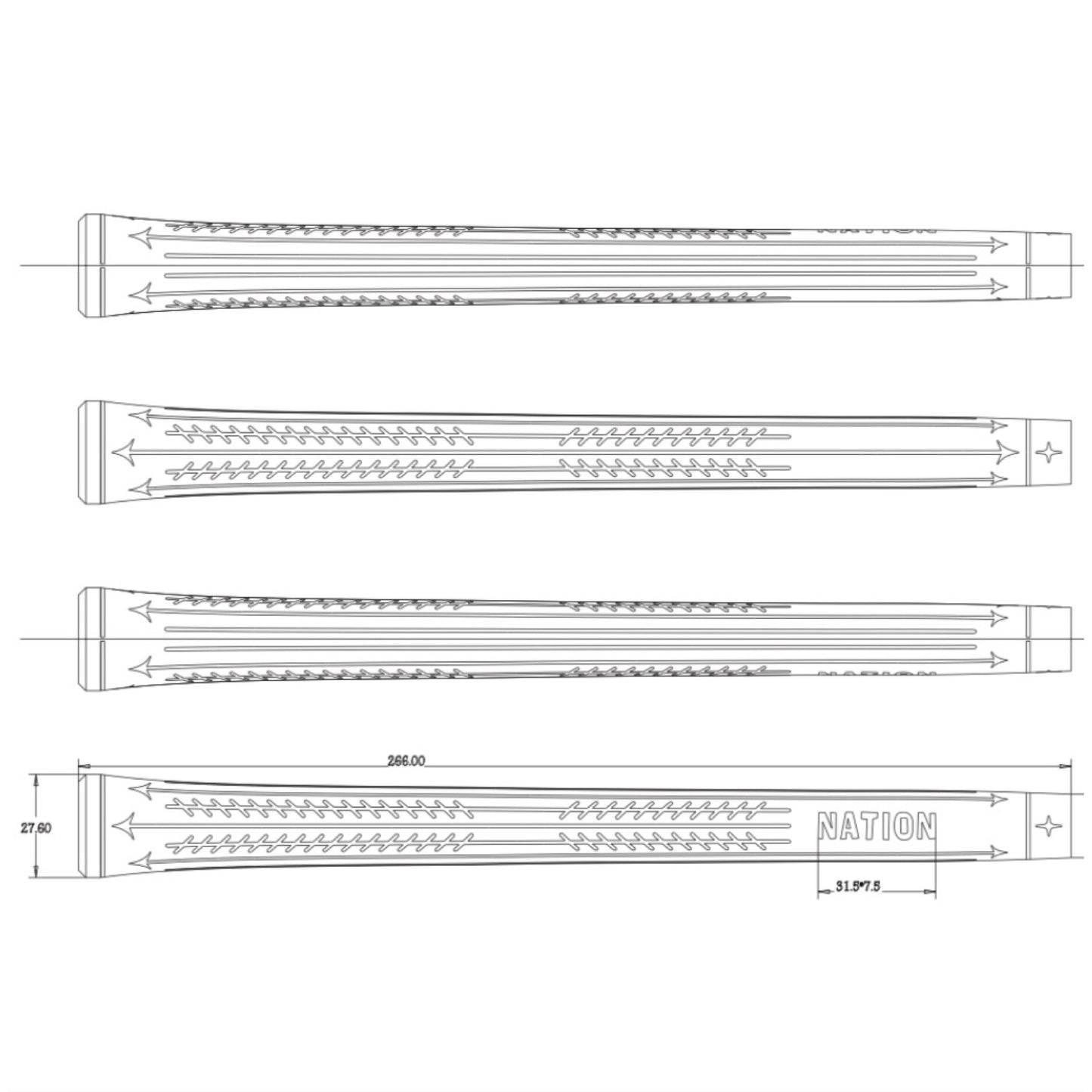 The Perfecto Cord-Tac Golf Grip (RED)