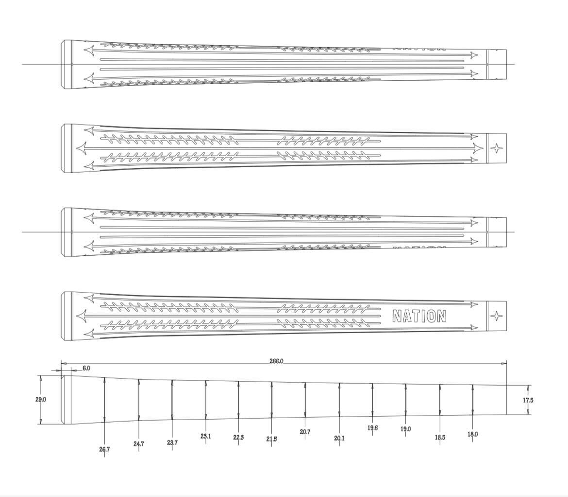 The Perfecto Cord-Tac Golf Grip (RED Mid Size)