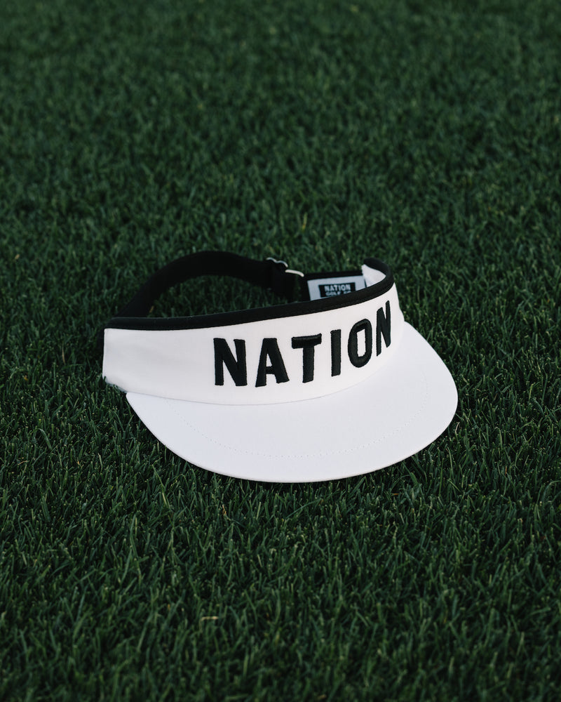 3D White Staff Tour Visor