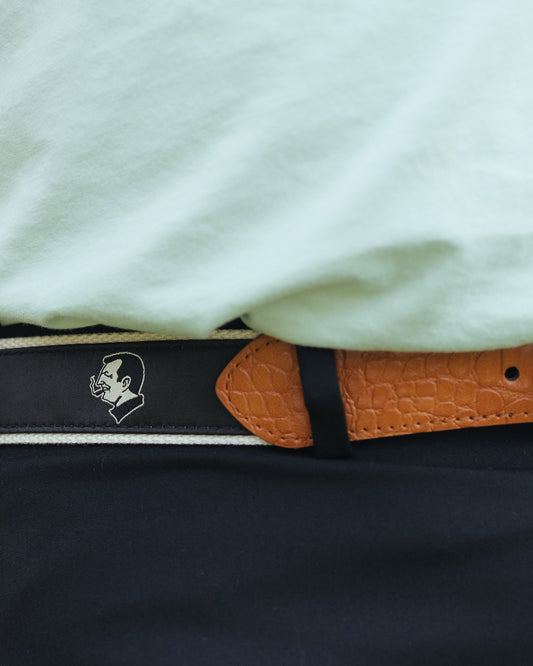 The Gator Ribbon Belt (black)