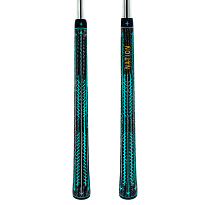 The Perfecto Cord-Tac Golf Grip (Teal Mid Size)