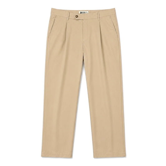 The TK Pleated Trouser in Khaki