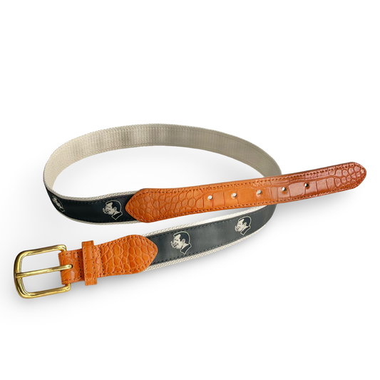 The Gator Ribbon Belt (black)